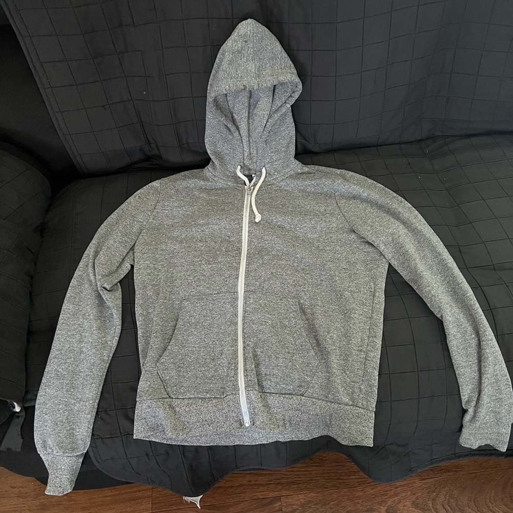 H&M Divided Grey Hooded Zipper Jacket Size Medium